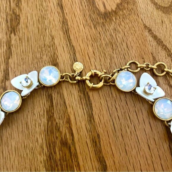 J.Crew | Iridescent Brulee Floral Necklace | 16” Adjustable - Picture 2 of 5